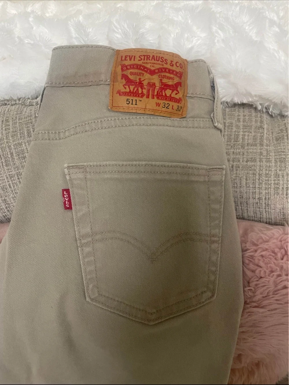 Levi's 511 Slim Straight Jeans — Light Khaki 32/32